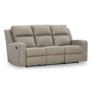  Manufacturer Color_Pebble -- Lavenhorne 6330789 Reclining Sofa with Drop Down Table IMAGE 1