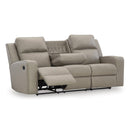  Manufacturer Color_Pebble -- Lavenhorne 6330789 Reclining Sofa with Drop Down Table IMAGE 2