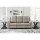  Manufacturer Color_Pebble -- Lavenhorne 6330789 Reclining Sofa with Drop Down Table IMAGE 5