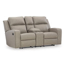 Manufacturer Color_Pebble -- Lavenhorne 6330794 Double Reclining Loveseat with Console IMAGE 1
