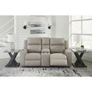  Manufacturer Color_Pebble -- Lavenhorne 6330794 Double Reclining Loveseat with Console IMAGE 6