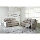 Manufacturer Color_Pebble -- Lavenhorne 6330794 Double Reclining Loveseat with Console IMAGE 9