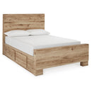  Size_Full -- Hyanna B1050B25 Full Panel Bed with 1 Side Storage IMAGE 1