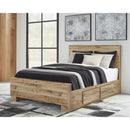 Size_Queen -- Hyanna B1050B32 Queen Panel Bed with 2 Side Storage IMAGE 1