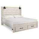  Signature Design by Ashley Cambeck King Panel Bed with Storage B192-58/B192-56S/B192-95/B100-14 IMAGE 1