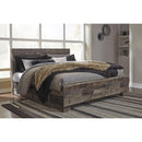  Size_King -- Derekson B200B44 King Panel Bed with 2 Side Storage IMAGE 2