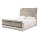  Size_Queen -- Realyn B743B4 Queen Sleigh Bed IMAGE 1
