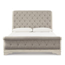  Size_Queen -- Realyn B743B4 Queen Sleigh Bed IMAGE 2