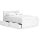  Size_Queen -- Onita EB9630B12 Queen Panel Platform Bed with 1 Side Storage IMAGE 2