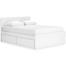  Size_Queen -- Onita EB9630B16 Queen Panel Platform Bed with 2 Side Storage IMAGE 1