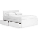  Size_Queen -- Onita EB9630B16 Queen Panel Platform Bed with 2 Side Storage IMAGE 2