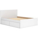  Size_Queen -- Onita EB9630B16 Queen Panel Platform Bed with 2 Side Storage IMAGE 6