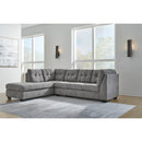  Manufacturer Color_Grey -- Marleton 55305S1 2 pc Sectional with Chaise IMAGE 3