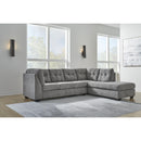  Manufacturer Color_Grey -- Marleton 55305S2 2 pc Sectional with Chaise IMAGE 3