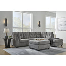  Manufacturer Color_Grey -- Marleton 55305S2 2 pc Sectional with Chaise IMAGE 9