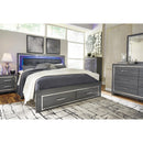  Size_King -- Lodanna B214B13 King Panel Bed with 2 Storage Drawers IMAGE 11