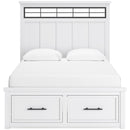  Benchcraft Ashbryn B844B2 Queen Panel Storage Bed IMAGE 2