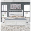  Size_King -- Ashbryn B844B4 King Panel Storage Bed IMAGE 11