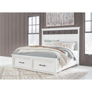  Size_King -- Ashbryn B844B4 King Panel Storage Bed IMAGE 6