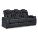  Manufacturer Color_Sapphire -- Fyne-Dyme 3660315 Power Reclining Sofa with Adjustable Headrest IMAGE 1