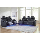  Manufacturer Color_Sapphire -- Fyne-Dyme 3660315 Power Reclining Sofa with Adjustable Headrest IMAGE 20