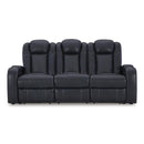  Manufacturer Color_Sapphire -- Fyne-Dyme 3660315 Power Reclining Sofa with Adjustable Headrest IMAGE 3