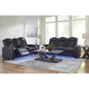  Manufacturer Color_Sapphire -- Fyne-Dyme 3660318 Power Reclining Loveseat with Console and Adjustable Headrest IMAGE 17