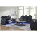  Manufacturer Color_Sapphire -- Fyne-Dyme 3660318 Power Reclining Loveseat with Console and Adjustable Headrest IMAGE 20