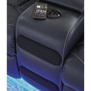  Manufacturer Color_Sapphire -- Fyne-Dyme 3660318 Power Reclining Loveseat with Console and Adjustable Headrest IMAGE 8
