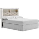  Signature Design by Ashley Altyra B2640-65 Queen Upholstered Panel Bookcase Headboard IMAGE 2