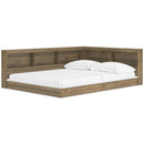  Size_Full -- Deanlow EB1866B5 Full Bookcase Storage Bed IMAGE 1