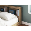  Size_Full -- Deanlow EB1866B5 Full Bookcase Storage Bed IMAGE 6