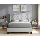  Size_Queen -- Eva 5111DV-Q Queen Platform Bed - Dove Grey IMAGE 3