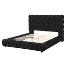  Size_Queen -- Flory 5112BK-Q Queen Bed - Black IMAGE 3