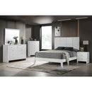  Size_Queen -- Denker B4712-Q Queen Bed - White IMAGE 2