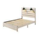  Size_Full -- Carter B6810 Full Platform Bed - White IMAGE 2