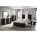  Size_Queen -- Rangley B6835-Q Queen Bed - Black IMAGE 2