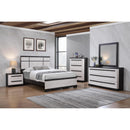  Size_Queen -- Remington B8162-Q Queen Bed - Black/White IMAGE 2