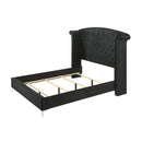  Size_Queen -- Lucinda B9265-Q Queen Panel Bed - Black IMAGE 3