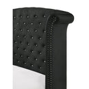  Size_Queen -- Lucinda B9265-Q Queen Panel Bed - Black IMAGE 4