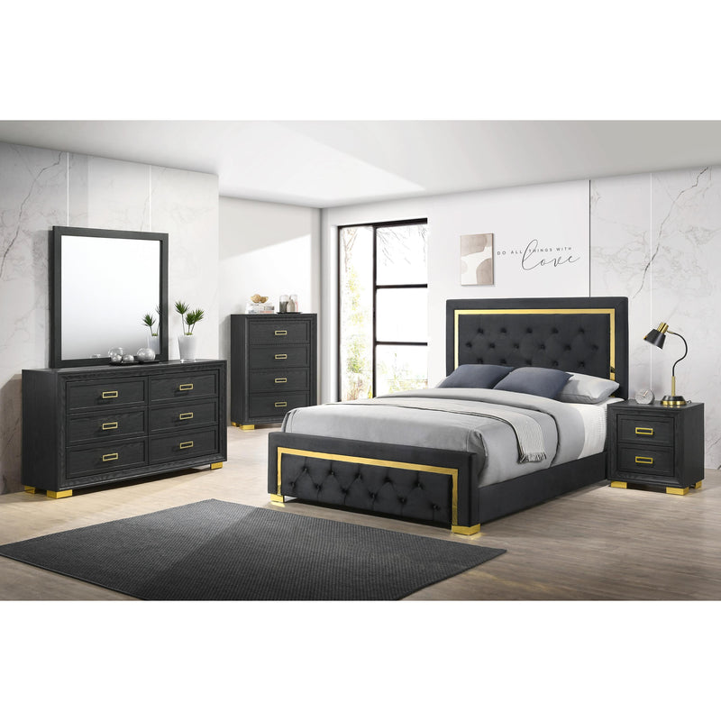  Crown Mark Pepe B9290-11 Dresser Mirror - Black IMAGE 2