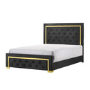 Size_Queen -- Pepe B9290-Q Queen Bed - Black IMAGE 1