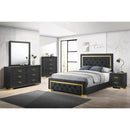  Size_Queen -- Pepe B9290-Q Queen Bed - Black IMAGE 2