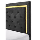  Size_Queen -- Pepe B9290-Q Queen Bed - Black IMAGE 4