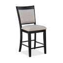  Crown Mark Fulton 2727LG-S-24 Counter Height Chair - Light Grey IMAGE 1