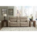  Manufacturer Color_Sand -- Next-Gen DuraPella 61004S3 3 pc Power Reclining Sectional Loveseat with Console IMAGE 2