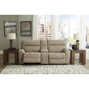  Manufacturer Color_Sand -- Next-Gen DuraPella 61004S3 3 pc Power Reclining Sectional Loveseat with Console IMAGE 3