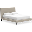  Size_Queen -- Cielden B1199-81 Queen Upholstered Bed with Roll Slats IMAGE 1