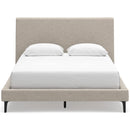  Size_Queen -- Cielden B1199-81 Queen Upholstered Bed with Roll Slats IMAGE 2
