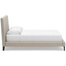  Size_Queen -- Cielden B1199-81 Queen Upholstered Bed with Roll Slats IMAGE 3